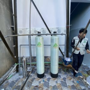 Lắt đặt thiết bị Bộ lọc nước giếng cho sinh hoạt gia đình ở Đức Minh, Đắk Mil, Đăk Nông